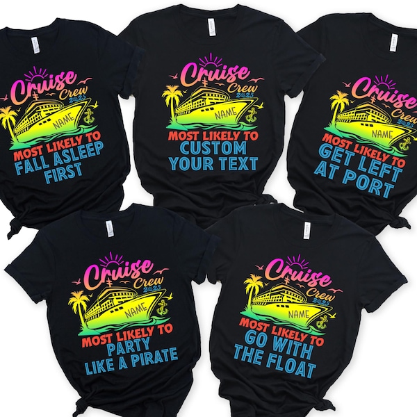 Custom Family Cruise Crew name shirt 2026 Shirts: Matching Vacation 2026 Tees