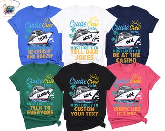 Custom Family Cruise Crew Name Shirt 2026 : Sprink Break Family Matching Trip Shirts