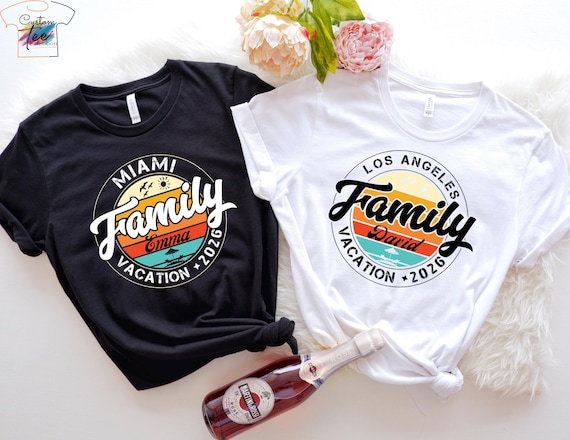 Personalized Family Vacation Tee: Custom 2026 Trip Shirt