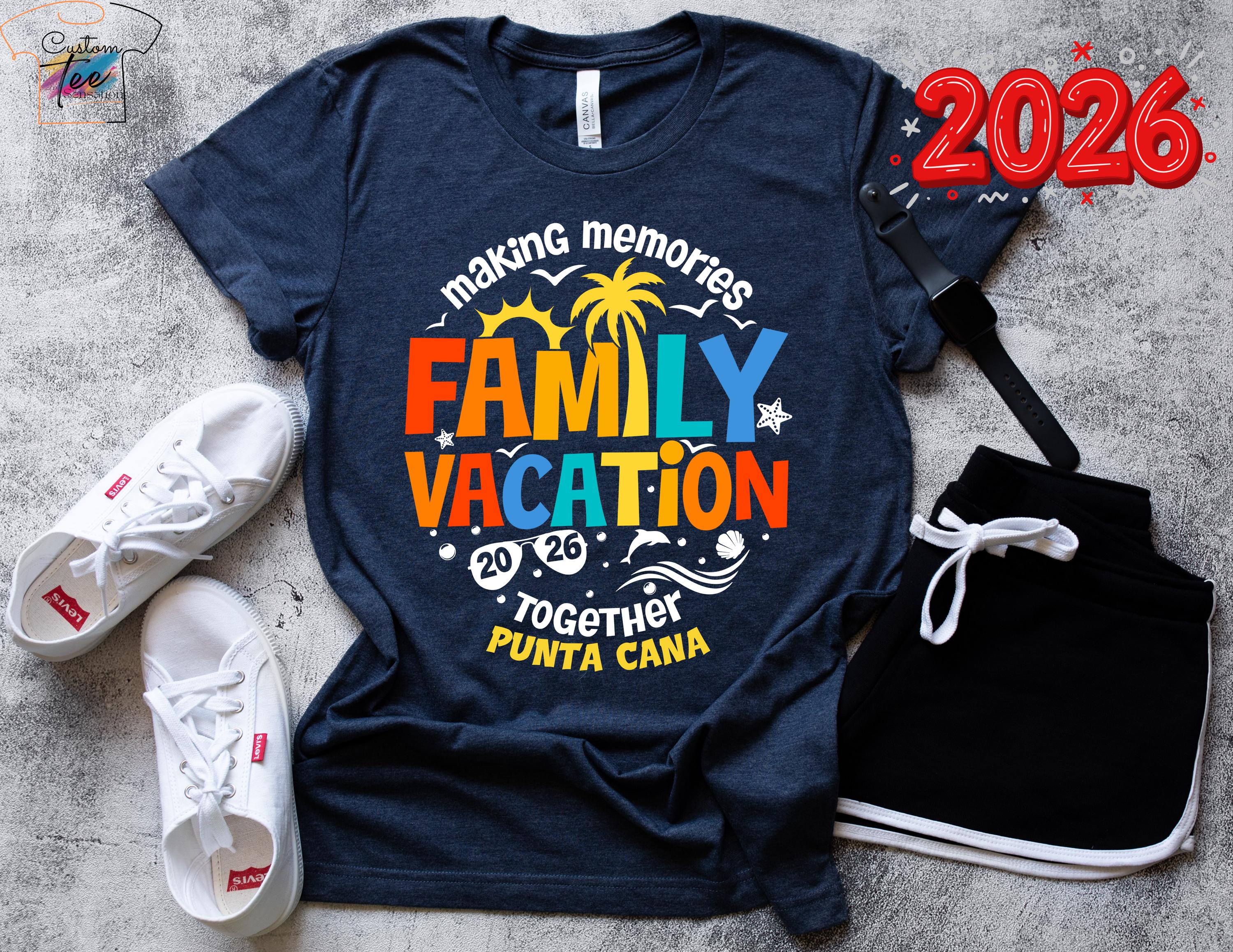 Custom Family Matching Vacation Tees, Family Vacation 2026 Shirts ...