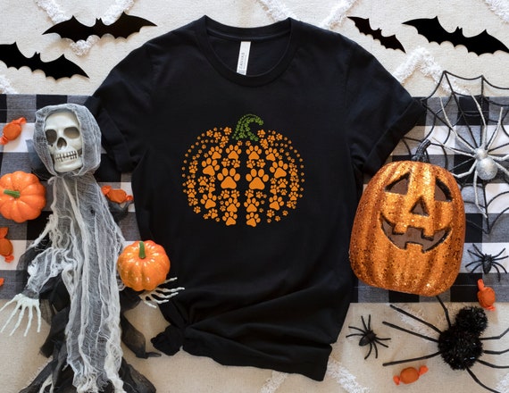 Elle & Emmy | Leopard Pumpkin Fall Halloween - Pink Bow Crew Neck Sweatshirt, Trendy Autumn Animal Print Top, Cute Fall Outfit, Cozy Thanksgiving