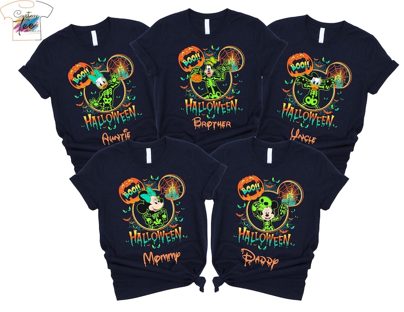 Custom Disney Family Halloween 2025 Shirts, Disney Halloween Shirts, Disney Halloween Family Shirts, Custom Family Disney shirts, Halloween