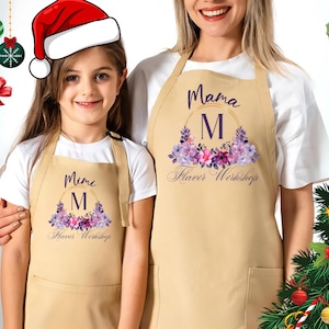 Personalisierte Weihnachtsschürze: Urlaub Backgeschenk für Koch, Mama, Papa