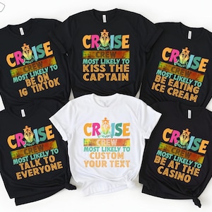 Funny Cruise Crew T-Shirt: Matching Family Vacation Shirts