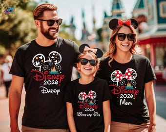 Personalized Disney 2026 shirts, Custom Family Trip Shirts, Disneyworld t-shirt,