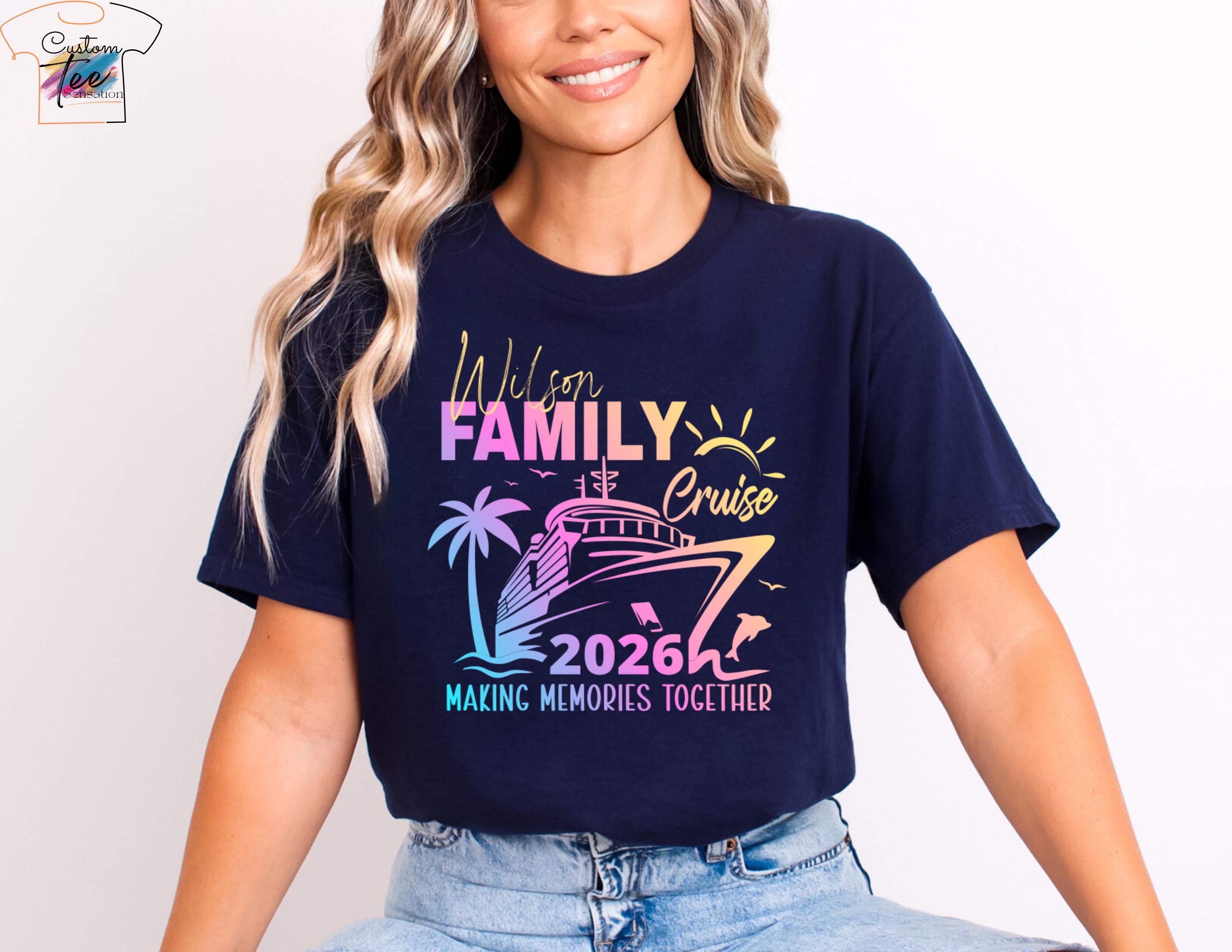 Custom Family Cruise 2026 Matching Shirts, Family Trip Shirt With Name ...