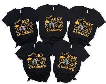 Proud Family Graduate 2026 Shirts: Photo Graduation Tees