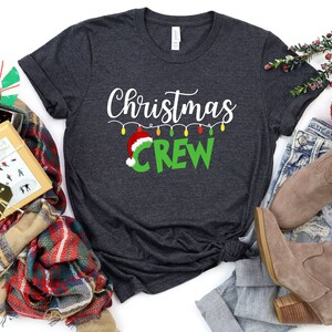 Christmas Crew shirt,Festliches Shirt, Family Matching Tee, Funny Xmas Pajama, Grinch Shirt, Christmas Matching Shirts, Weihnachts-T-Shirt, Christmas Shirt, X-Mas T-Shirt, Weihnachtsmode, Wintershirt, Nikolaus Shirt, Weihnachtstextilien