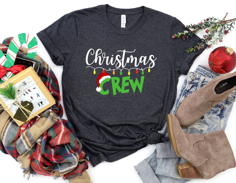 Christmas Crew shirt,Festliches Shirt, Family Matching Tee, Funny Xmas Pajama, Grinch Shirt, Christmas Matching Shirts, Weihnachts-T-Shirt, Christmas Shirt, X-Mas T-Shirt, Weihnachtsmode, Wintershirt, Nikolaus Shirt, Weihnachtstextilien