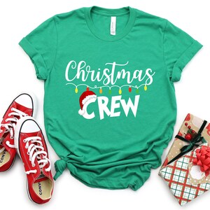 Christmas Crew shirt,Festliches Shirt, Family Matching Tee, Funny Xmas Pajama, Grinch Shirt, Christmas Matching Shirts, Weihnachts-T-Shirt, Christmas Shirt, X-Mas T-Shirt, Weihnachtsmode, Wintershirt, Nikolaus Shirt, Weihnachtstextilien