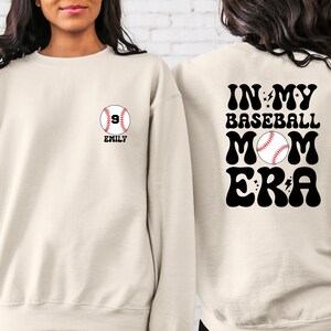 Custom Baseball Mom Sweatshirt: In My Era, Game Day Crewneck