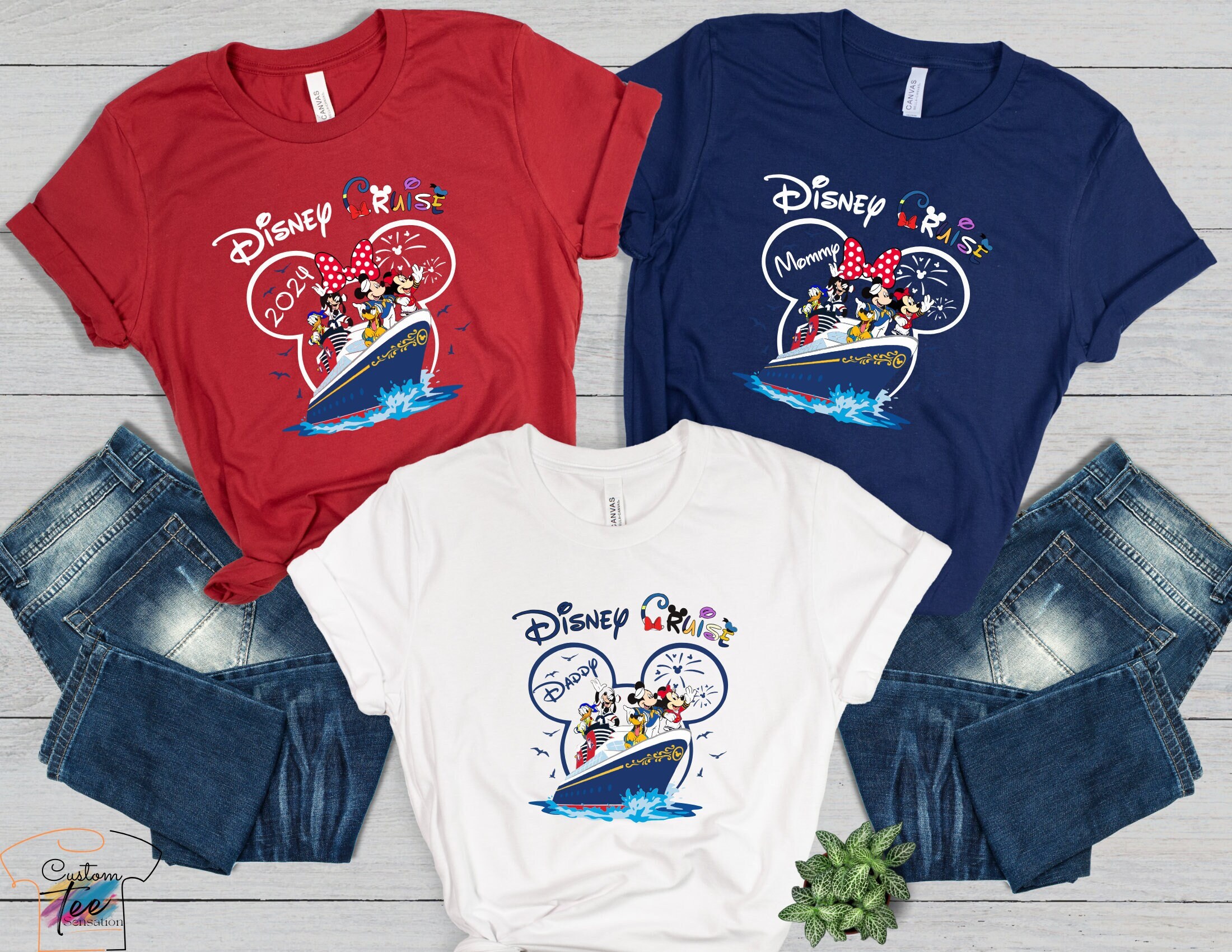 Discover Personalized Disney Cruise 2024 T-Shirt, Family Matching Shirt, Disney Vacation Shirt