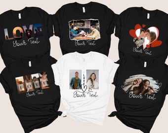 Custom Photo Tshirt, Custom Family Picture T-shirt, Custom Shirt With Photo, Personalized Family Picture Tee, Custom My Pet Photo Shirt,