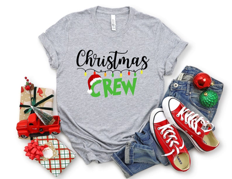 Christmas Crew shirt,Festliches Shirt, Family Matching Tee, Funny Xmas Pajama, Grinch Shirt, Christmas Matching Shirts, Weihnachts-T-Shirt, Christmas Shirt, X-Mas T-Shirt, Weihnachtsmode, Wintershirt, Nikolaus Shirt, Weihnachtstextilien