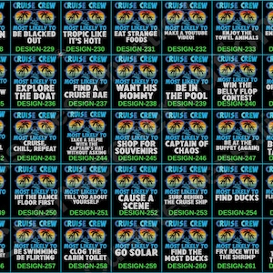 297 Quotes Most Likely to Family Cruise 2026 T-shirt, Funny Matching Group Shirts Bild 12