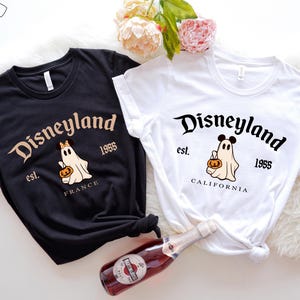 Disneyland Halloween Ghost Shirt: Mickey & Minnie Matching Tee