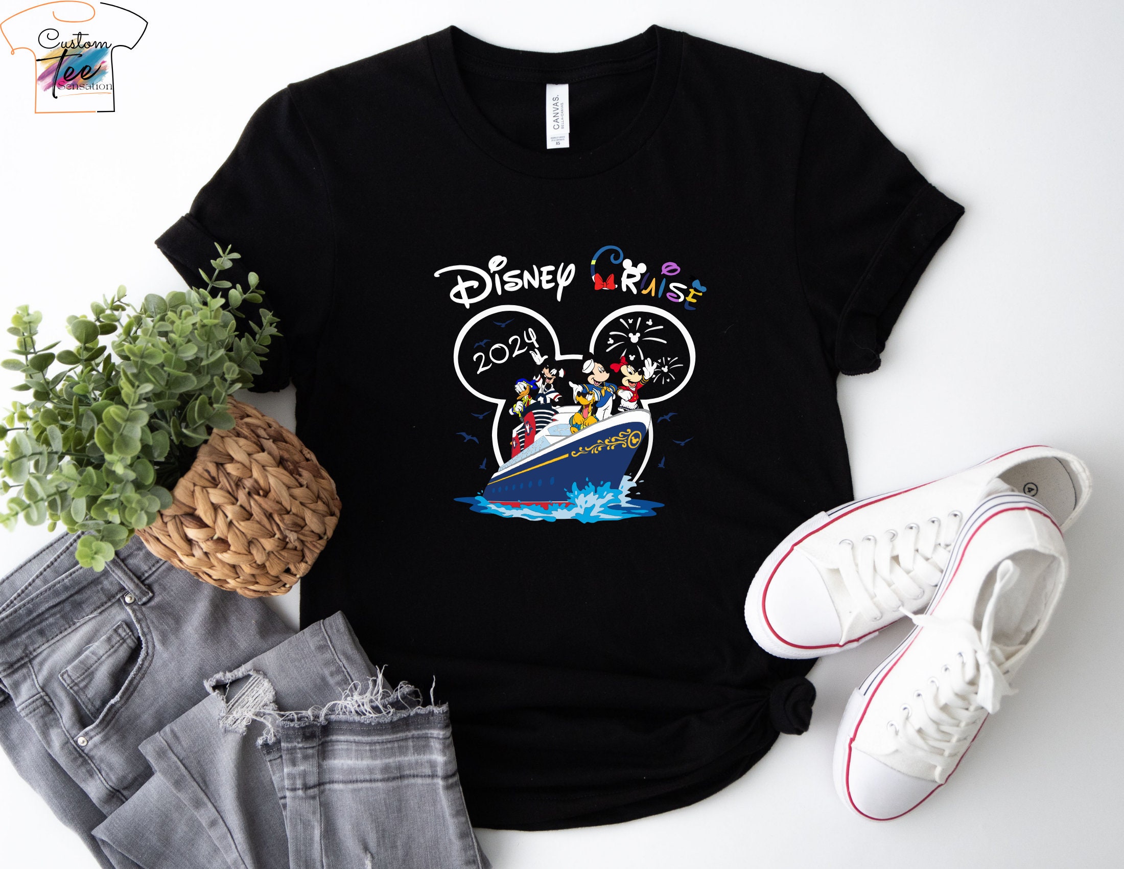 Personalized 2024 Disney Cruise T-Shirt, Family Matching Shirt, Disney Vacation Shirt