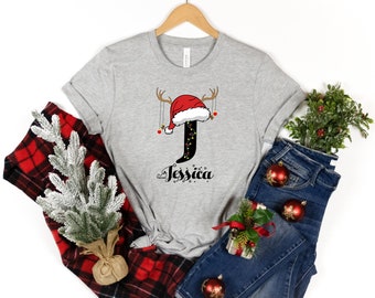 Family Christmas Name Shirt, Monogrammed Family Christmas