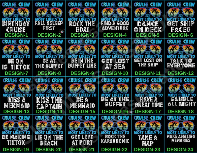 297 Quotes Most Likely to Family Cruise 2026 T-shirt, Funny Matching Group Shirts Bild 3