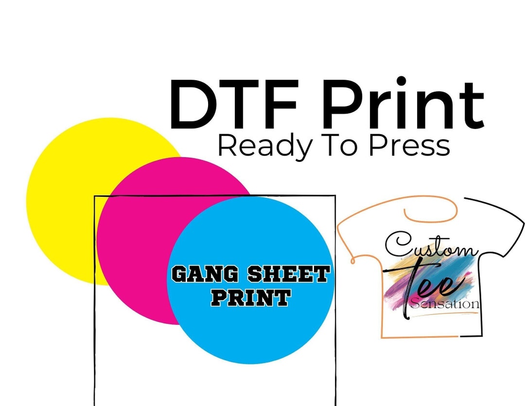 Custom DTF Print: Full Color, Ready to Press Heat Transfer - Etsy