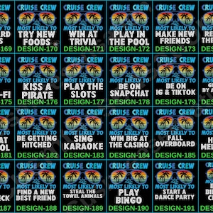297 Quotes Most Likely to Family Cruise 2026 T-shirt, Funny Matching Group Shirts Bild 10