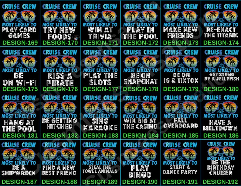 297 Quotes Most Likely to Family Cruise 2026 T-shirt, Funny Matching Group Shirts Bild 10