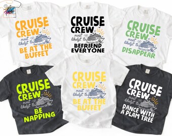 Cruise Crew Shirts, Matching Family Vacation Tees, Custom Group Cruising Top