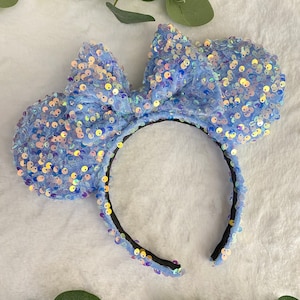 Light Blue Sequin Ears