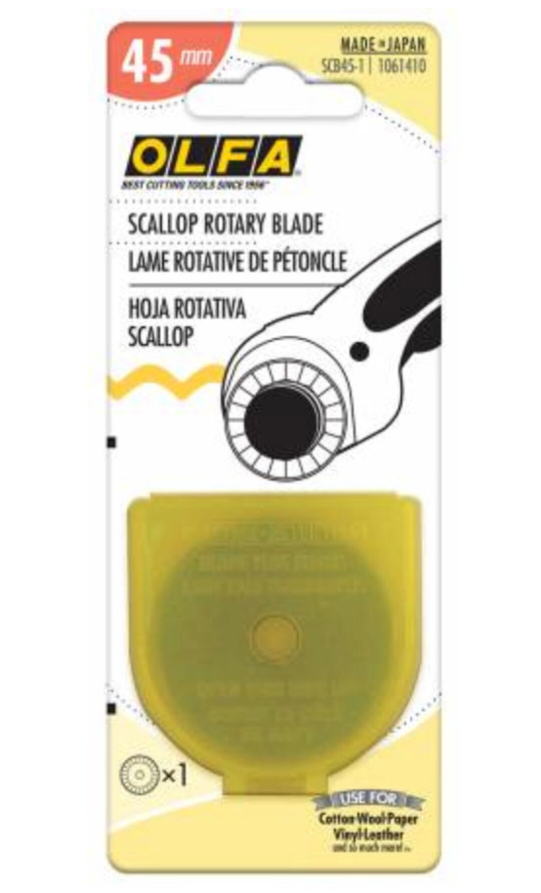 OLFA Splash Rotary Cutter Scallop Blade 45mm Rotary Cutter Etsy