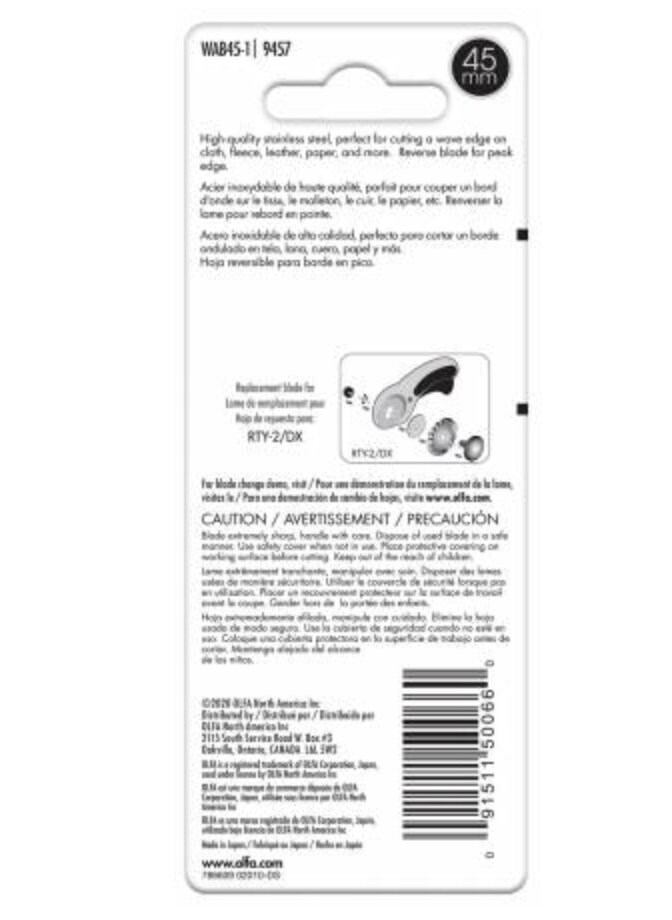 OLFA Splash Rotary Cutter Wavy Blade 45mm Rotary Cutter Etsy