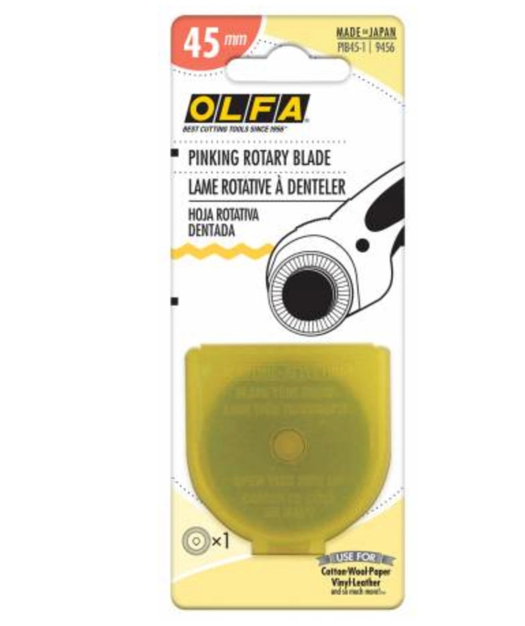 OLFA Splash Rotary Cutter Pinking Blade 45mm Rotary Cutter Etsy