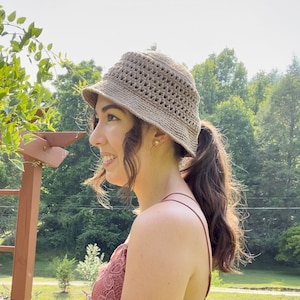 Crochet Pony Bucket Hat Pattern