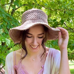 Crochet Pony Sun Hat Pattern