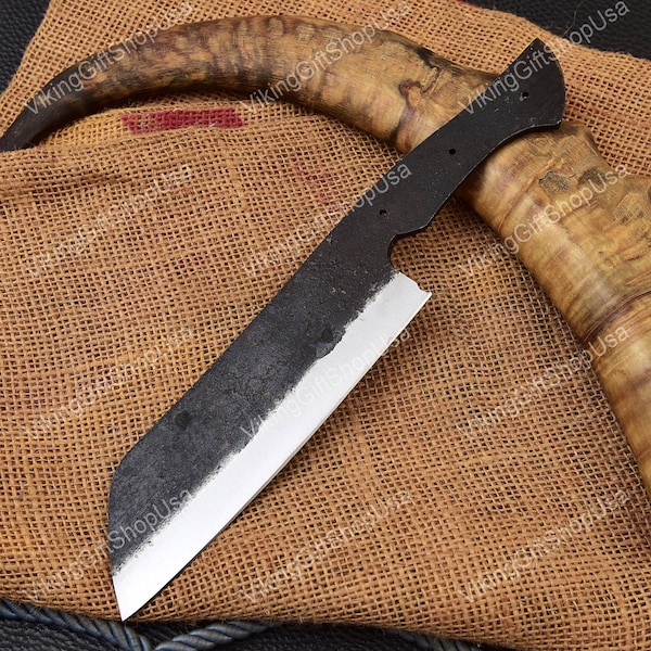 Carbon Steel Handmade Chef Knife Blank Blade, Blank Blades, Hand Forged Blank Blade, Kitchen Knife, Knife Making Material, 1095 steel knife