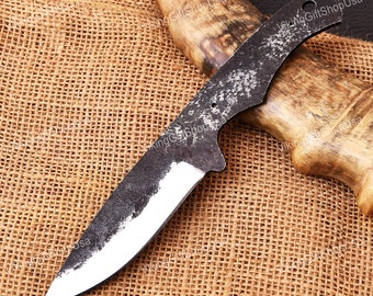 Carbon Steel Handmade Camping Knife Blank Blade, Blank Blades, Hand Forged Hunting Knife Blank , Knife Making Material, 1095 steel knife