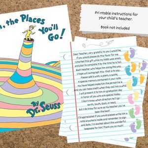 Oh The Places You&#39;ll Go printable instructions