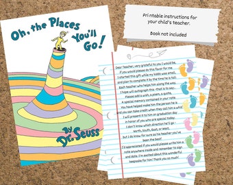 Oh The Places You'll Go printable instructions