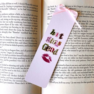 hot girls read customizable bookmark <3