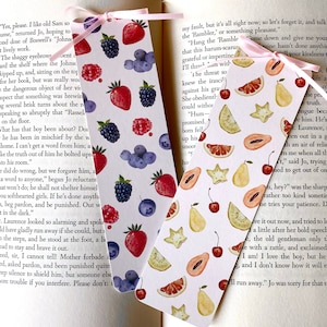 the fruit & berry set coquette style bookmarks image 1