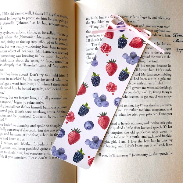 berry print bookmark!