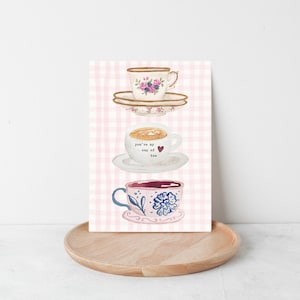 eres mi taza de té tarjeta de felicitación - cualquier ocasión
