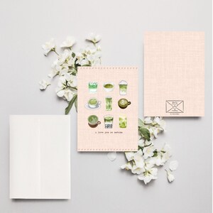 i love you so matcha greeting card image 2