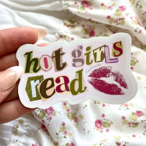 hete meiden lezen sticker!
