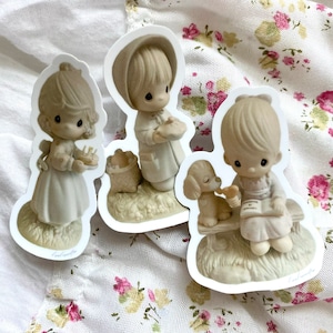 coquette keramische figuren sticker set van 3!