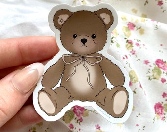 coquette teddy bear sticker <3