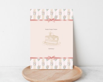 happy happy happy birthday greeting card - birthday card