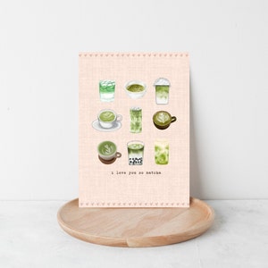ti amo così tanto matcha - biglietto di auguri
