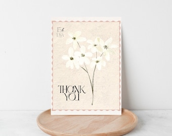 antique thank you stamp - thank you card