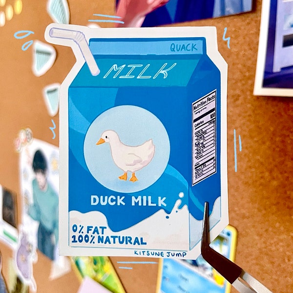Duck Milk Sticker