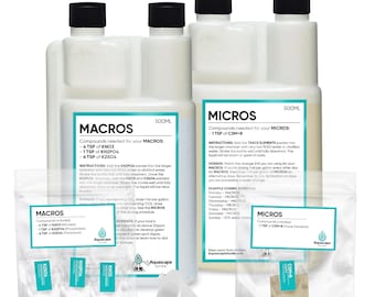 AquascapeGuide Fertilization Kit - 500ml bottles (Micros and Macros)